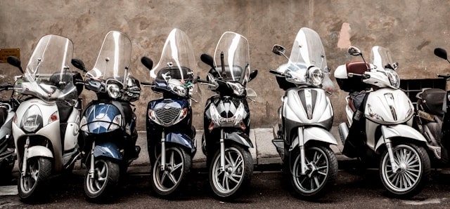 Verschillende scooters